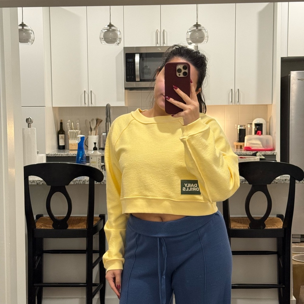Daily Drills Soft Yellow Pullover